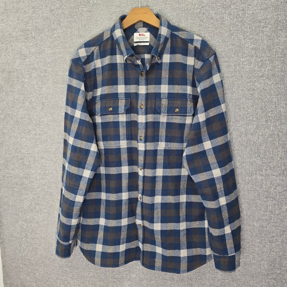 FJALLRAVEN SKOG MENS FLANNEL SHIRT, SIZE XXL SLIM FIT *